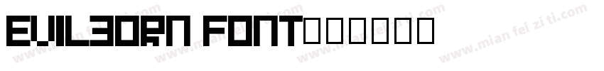 Evilborn Font字体转换